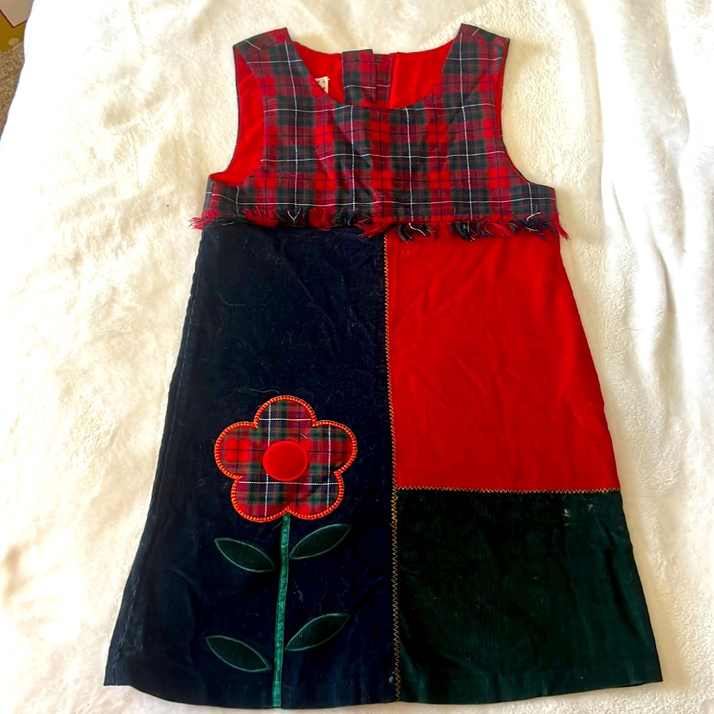Fun corduroy flower dress for the in style young lady!!